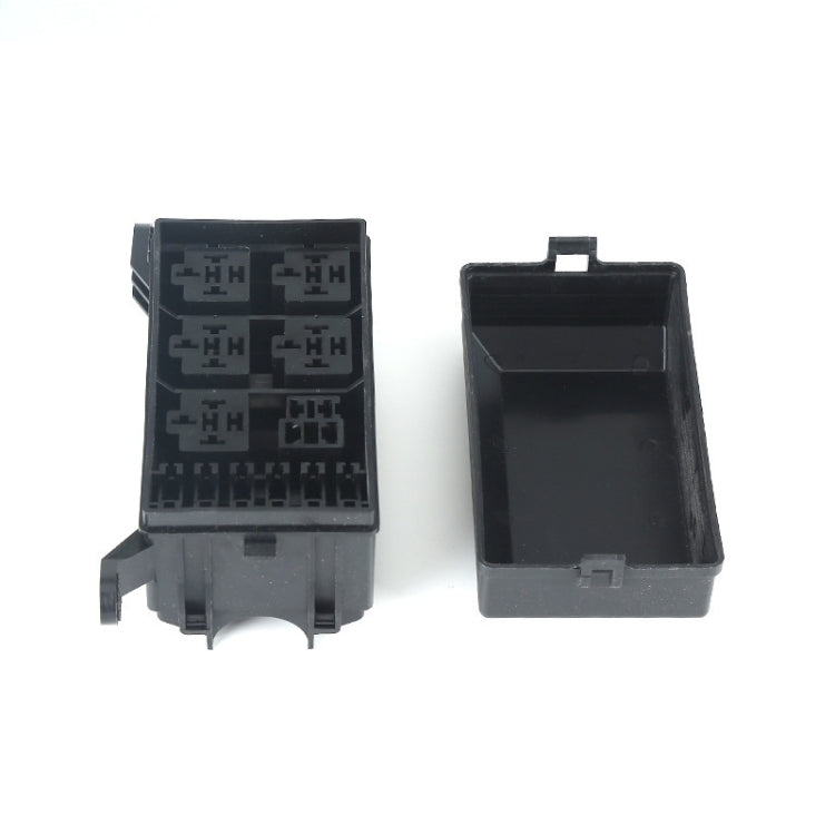 Car Modified 6-Way Insurance Box Total Control Plastic Shell Junction Box, 6-Way Insurance Box