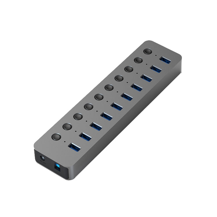 Blueendless USB Splitter Aluminum Alloy QC Fast Charge Expander, 7-port (12V2A Power), 10-port (12V4A Power)