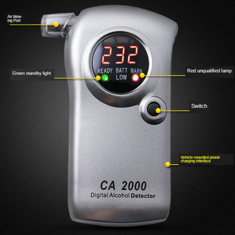 CA2000 Alcohol Tester Blowing Type Ethanol Concentration Tester, CA2000