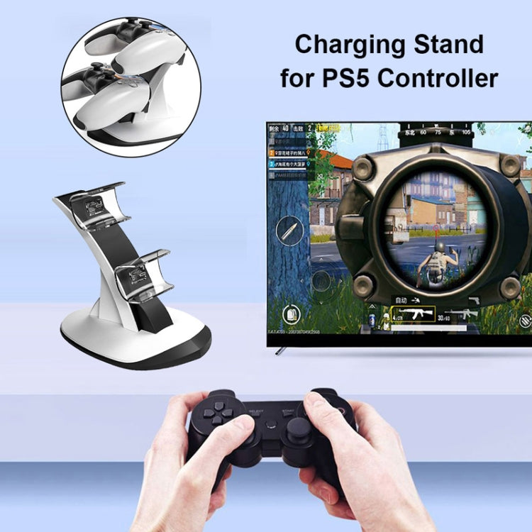 IPLAY HBP-314 Wireless Bluetooth Handle Two-Seater Charger For PS5, HBP-314