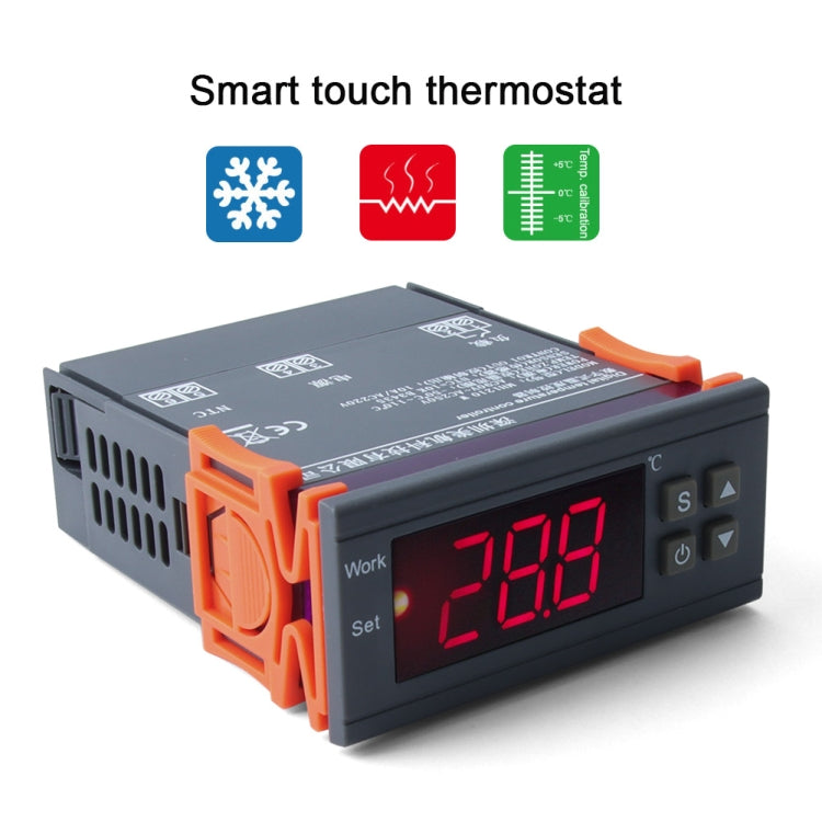 MH-1210W Digital LCD Temperature Controller Thermocouple Thermostat Regulator with Sensor Termometer, Temperature Range: -50 to 110 Degrees Celsius, MH-1210W