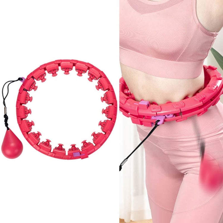 Weighted Fitness Hoop Abdomen Circle, Specification:, 19 Knots (Pink), 19 Knots (Blue), 28 Knots (Purple), 28 Knots (Pink), 28 Knots (Blue)