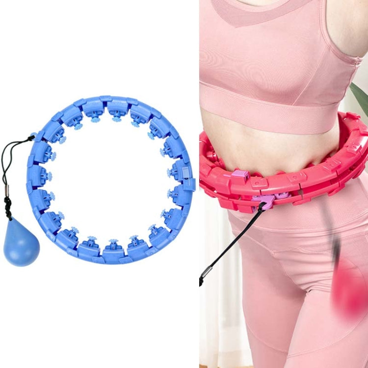 Weighted Fitness Hoop Abdomen Circle, Specification:, 19 Knots (Pink), 19 Knots (Blue), 28 Knots (Purple), 28 Knots (Pink), 28 Knots (Blue)