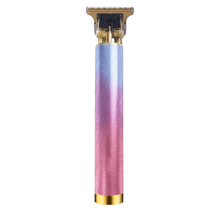 Hollow T-Shaped Steel Head Hair Trimmer USB Charging Carving Electric Hair Clipper, Steel Head (Black), Steel Head (Gold), Steel Head (Silver), Steel Head (Gradient)