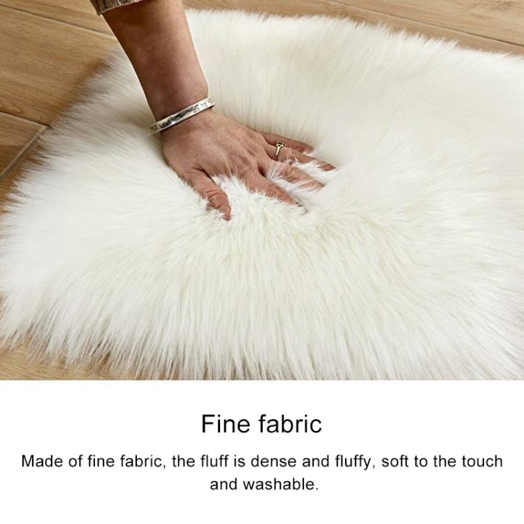 Love Heart Rugs Artificial Wool Sheepskin Hairy Carpet Floor Mat Fur Plain Fluffy Soft Area Rug Tapetes, 30*40cm, 40*50cm