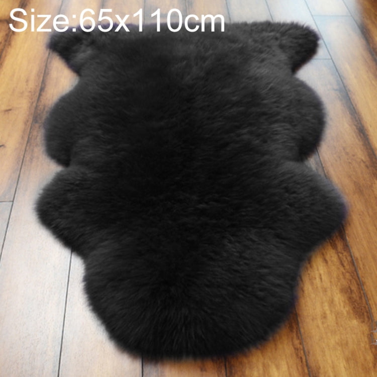 Pure Real Wool Sofa Cushion Fur Full Whole Sheepskin Carpet Window Decoration Mat, 65x110cm, 80x120cm