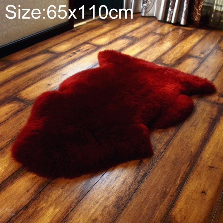 Pure Real Wool Sofa Cushion Fur Full Whole Sheepskin Carpet Window Decoration Mat, 65x110cm, 80x120cm
