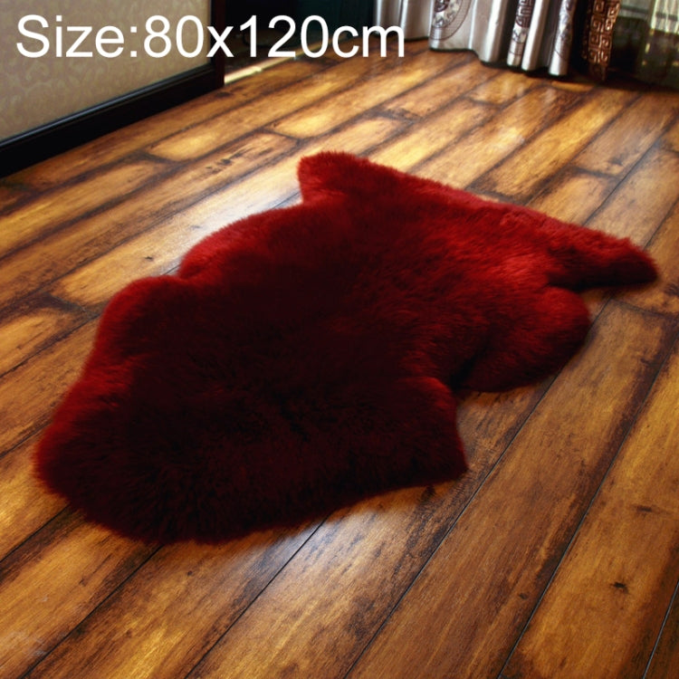 Pure Real Wool Sofa Cushion Fur Full Whole Sheepskin Carpet Window Decoration Mat, 65x110cm, 80x120cm