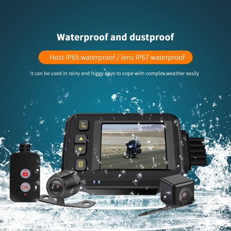 MT30 720P Waterproof Motorcycle Driving Recorder Locomotive Front And Rear Double Lens Recorder, MT30