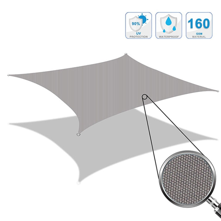 Outdoor Garden Sunshade Sail Waterproof Anti-UV Canopy, Size: 3m x 5m, 3m x 5m
