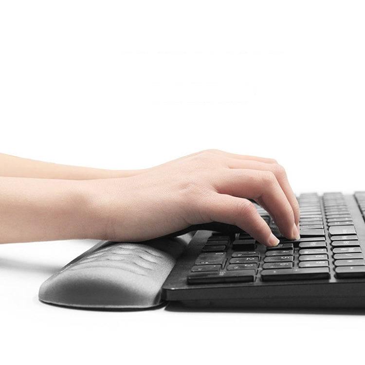 Baona Silicone Memory Cotton Wrist Pad Massage Hole Keyboard Mouse Pad, Style:, Mouse Pad (Blue), Mouse Pad (Gray), Mouse Pad (Black), Mouse Pad (Pink), Medium Keyboard Rest (Blue), Medium Keyboard Rest (Gray), Medium Keyboard Rest (Black)...
