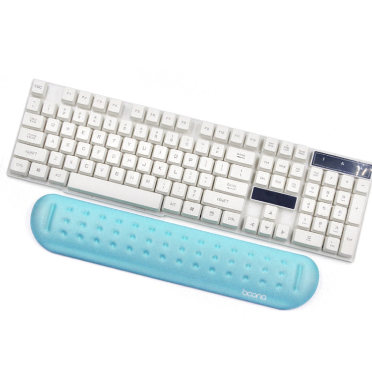 Baona Silicone Memory Cotton Wrist Pad Massage Hole Keyboard Mouse Pad, Style:, Mouse Pad (Blue), Mouse Pad (Gray), Mouse Pad (Black), Mouse Pad (Pink), Medium Keyboard Rest (Blue), Medium Keyboard Rest (Gray), Medium Keyboard Rest (Black)...