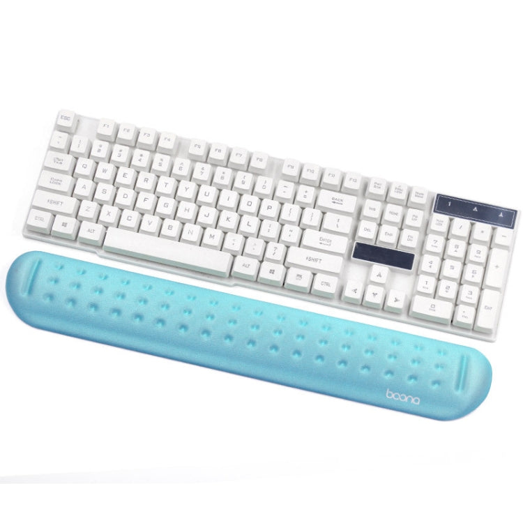 Baona Silicone Memory Cotton Wrist Pad Massage Hole Keyboard Mouse Pad, Style:, Mouse Pad (Blue), Mouse Pad (Gray), Mouse Pad (Black), Mouse Pad (Pink), Medium Keyboard Rest (Blue), Medium Keyboard Rest (Gray), Medium Keyboard Rest (Black)...
