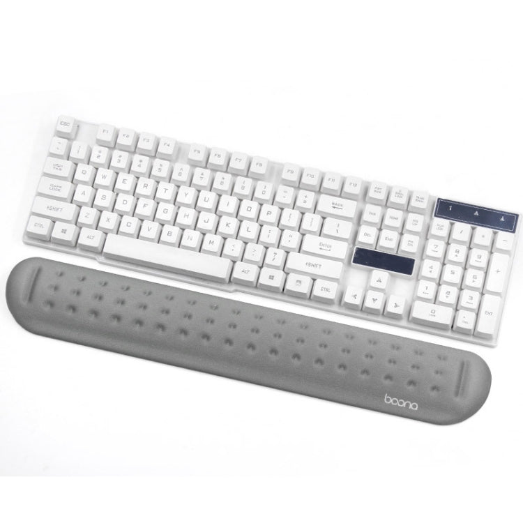 Baona Silicone Memory Cotton Wrist Pad Massage Hole Keyboard Mouse Pad, Style:, Mouse Pad (Blue), Mouse Pad (Gray), Mouse Pad (Black), Mouse Pad (Pink), Medium Keyboard Rest (Blue), Medium Keyboard Rest (Gray), Medium Keyboard Rest (Black)...