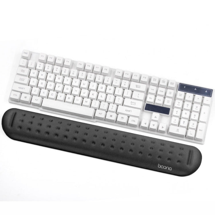 Baona Silicone Memory Cotton Wrist Pad Massage Hole Keyboard Mouse Pad, Style:, Mouse Pad (Blue), Mouse Pad (Gray), Mouse Pad (Black), Mouse Pad (Pink), Medium Keyboard Rest (Blue), Medium Keyboard Rest (Gray), Medium Keyboard Rest (Black)...