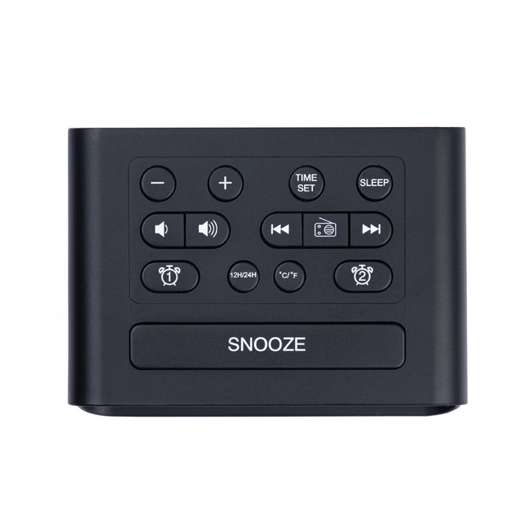 LED Digital Bedroom Alarm Clock With USB Charging Port Clock Radio Temperature Electronic Platform Clock, US Plug, EU Plug, UK Plug