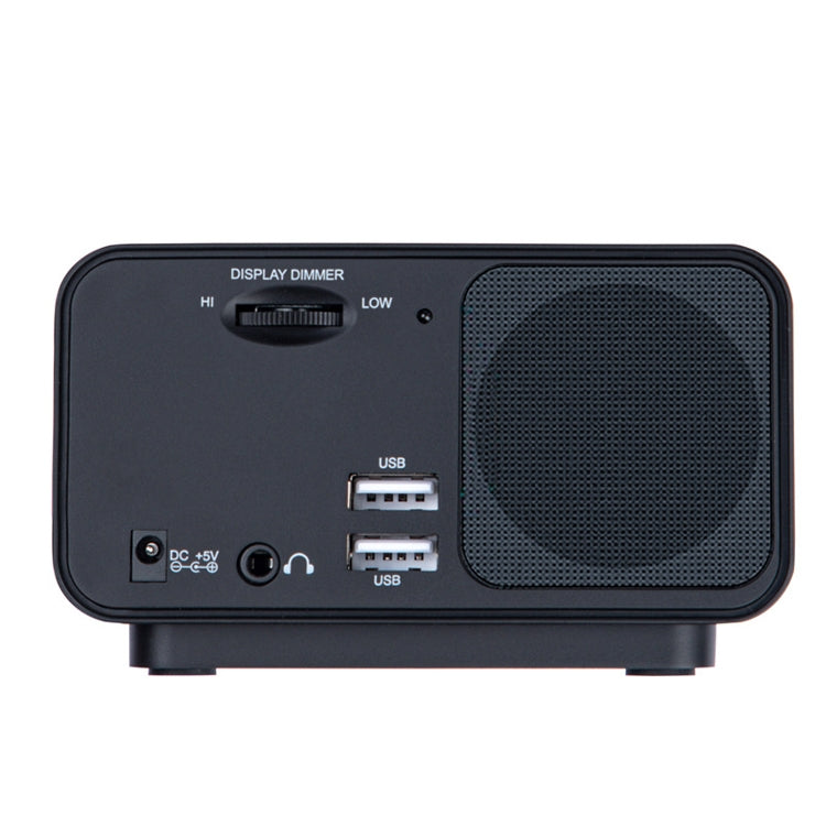 LED Digital Bedroom Alarm Clock With USB Charging Port Clock Radio Temperature Electronic Platform Clock, US Plug, EU Plug, UK Plug