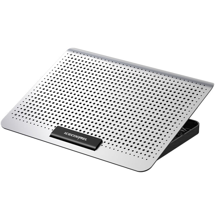 ICE COOREL Aluminium Laptop Cooler Fan Silent Notebook Cooling Bracket, Space Silver £10.99