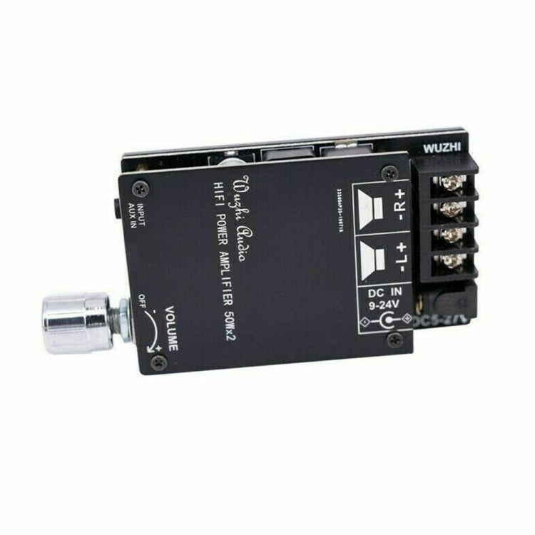 ZK-502C HIFI Wireless Bluetooth 5.0 TPA3116 Digital Power Audio Amplifier Board  50W X 2 Stereo AMP Amplificador, ZK-502C With Shell, ZK-502C Without Shell
