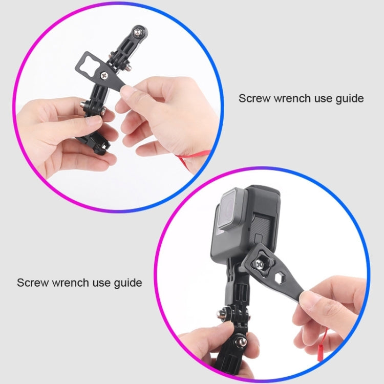 2 Set Cycling Helmet Adhesive Multi-Joint Arm Fixed Mount Set for DJI Osmo Action, GoPro HERO9 Black / HERO8 Black /7 /6 /5 /5 Session /4 Session /4 /3+ /3 /2 /1, Xiaoyi and Other Action Cameras, Style 3 Cycling Helmet Kit, Style 4 Cycling Helmet Kit...