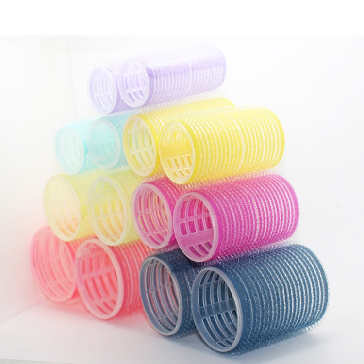 12 PCS/Set Self-Adhesive Curling Iron Hair Core Fluffy Hairdressing Tool，Random Colour Delivery, 63x44mm, 63x32mm, 63x40mm, 63x24mm, 63x36mm, 63x48mm, 63x28mm