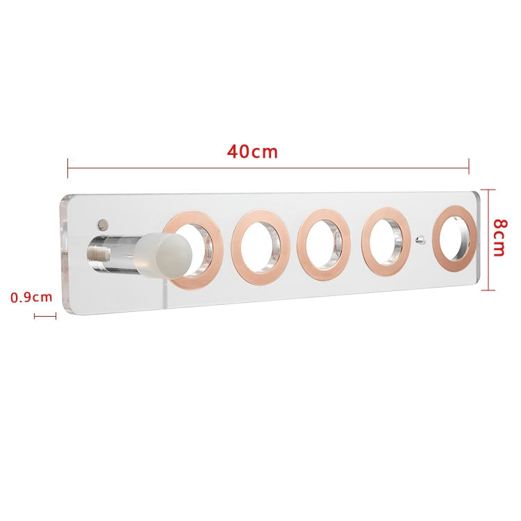 JD01 Punch-Free Hange Acrylic Hair Dryer Storage Bracket For Dyson Hair Dryer, JD01 (Black), JD01 (Transparent)