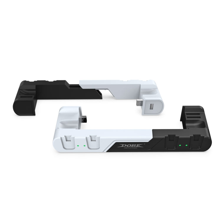 DOBE TNS-0122 4 In 1 Gamepad Charging Dock For Switch OLED, TNS-0122 Red Black, TNS-0122 White Black