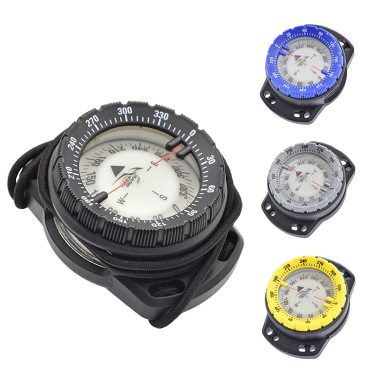 KEEP DIVING CP-992 Strong Magnetic Elastic Rope Luminous Diving Compass, Diving Compass(Grey), Diving Compass(Blue), Diving Compass(Black)