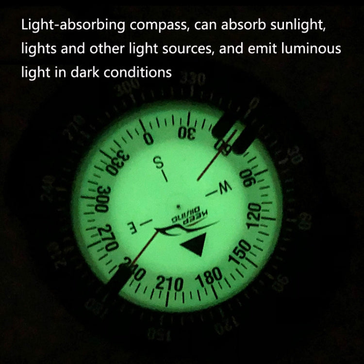 KEEP DIVING CP-992 Strong Magnetic Elastic Rope Luminous Diving Compass, Diving Compass(Grey), Diving Compass(Blue), Diving Compass(Black)