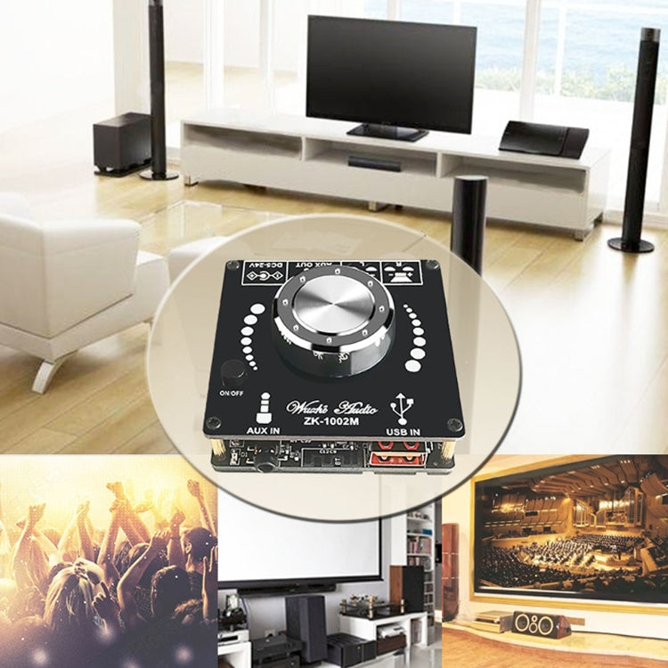 ZK-1002M Mini Stereo Bluetooth Audio Receiver D Class Digital Power Plate Module, ZK-1002M