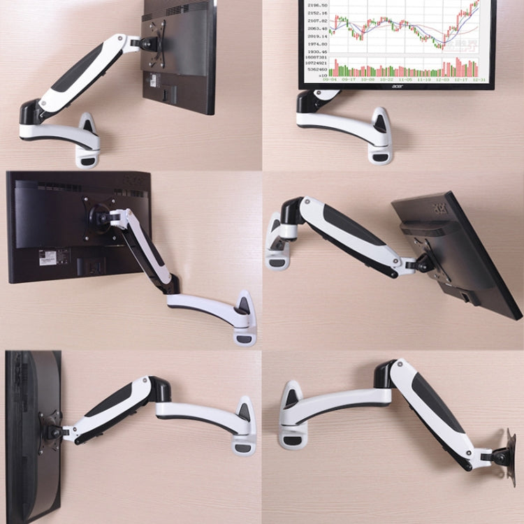 Gibbon Mounts GM112W Wall-Mounted Gas Spring Lifting Computer Monitor Stand