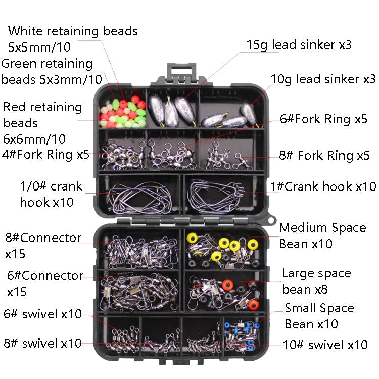Road Squid Hook Accessories Set, 160 PCS / Set, 187 PCS / Set