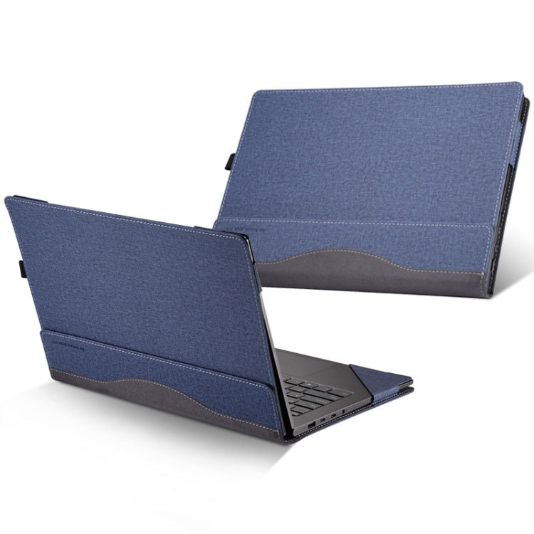 PU Leather Laptop Protective Case For HP Envy X360 15-BP / CN / DR / DS, Blue, Black, Wine Red