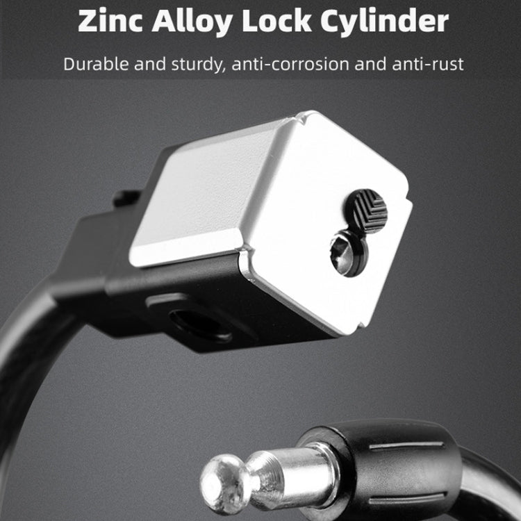 BG-0518 Mountain Bike Portable Anti-Theft Bold Cable Lock, Length:, 1.2m With Lock Frame, 1.5m With Lock Frame, 1.8m With Lock Frame