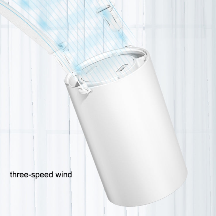 N1 Mini Portable USB Leafless Hanging Neck Fan, Mini Fan White