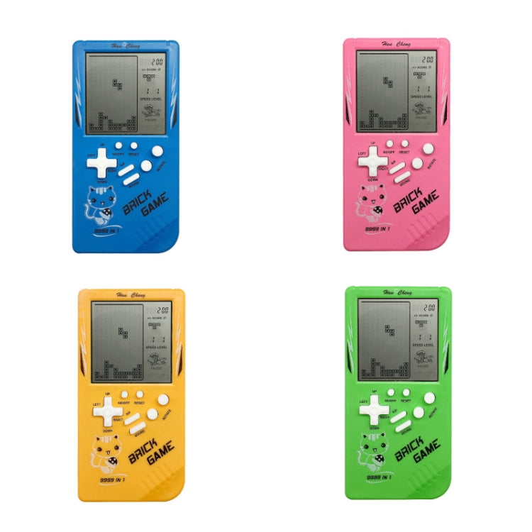 Large Screen Retro Children Handheld Game Console, Blue, Pink, Yellow, Green