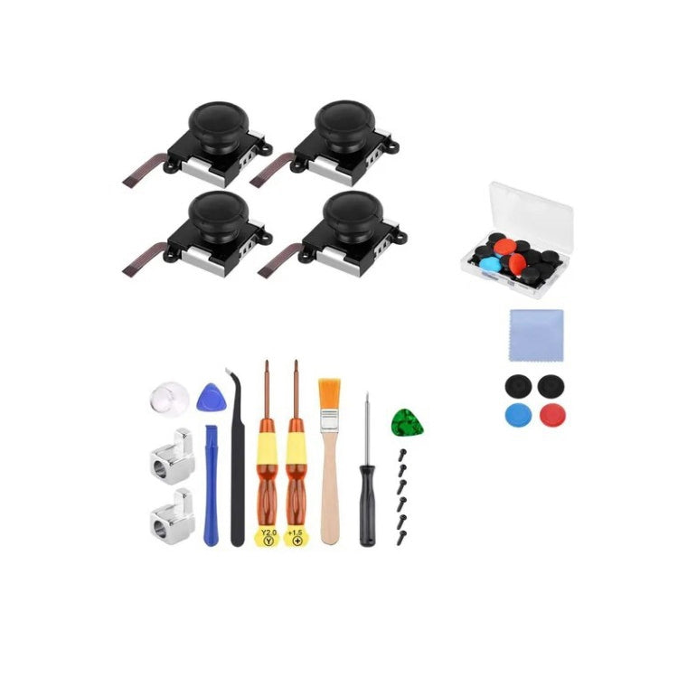 Joy-Con 3D Joystick Repair Screwdriver Set Gamepads Disassembly Tool For Nintendo Switch, 5 In 1, 6 In 1, 10 In 1, 11 In 1, 12 In 1, 15 In 1, 16 In 1, 17 In 1, 18 In 1, 20 In 1, 21 In 1, 22 In 1, 23 In 1, 25 In 1, 27 In 1