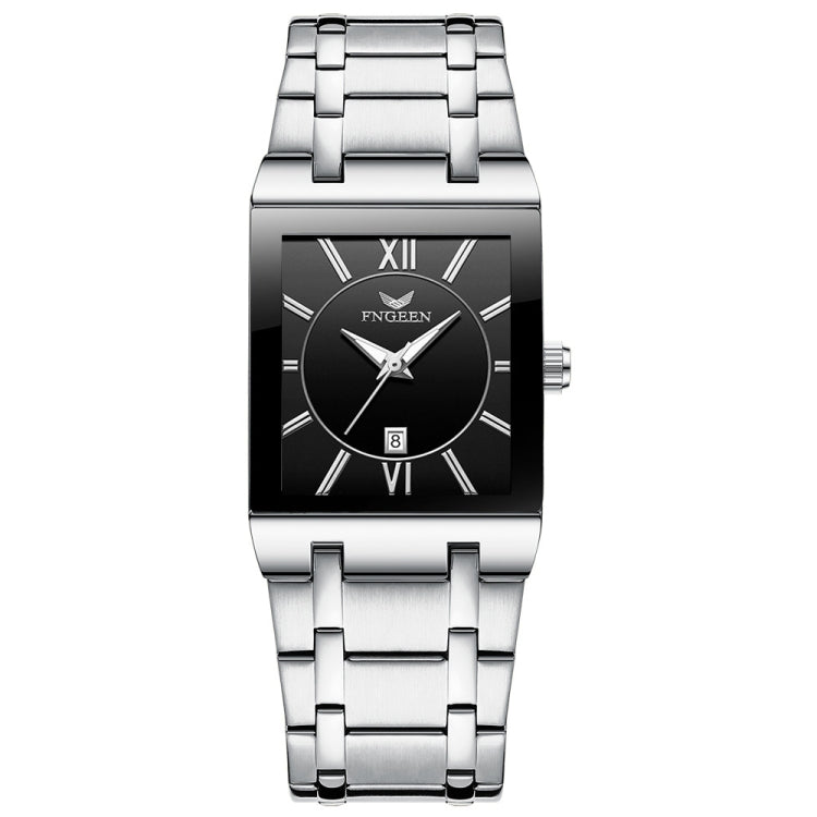 FNGEEN 3627 Waterproof Calendar Men Square Watch, Full Gold Black Surface, Full Gold Gold Surface, Black Belt Rose Shell Black Surface, Black Belt Gold Shell Black Surface, Black Belt Black Shell Black Surface, White Steel White Surface...