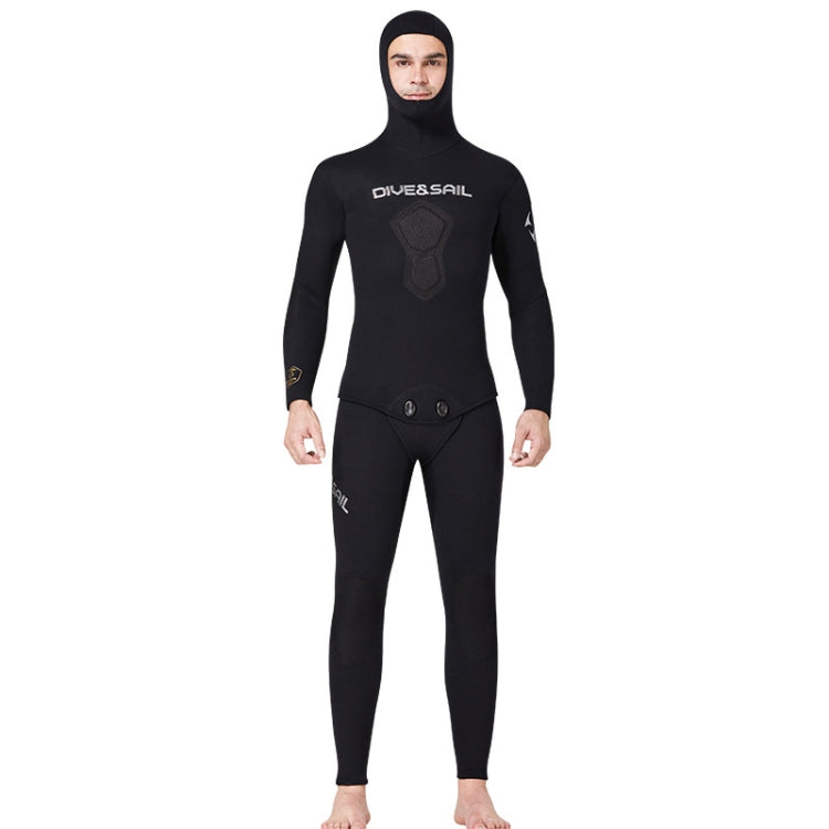 DIVE&SAIL 5mm Split Thick And Keep Warm Long Sleeves Hooded Diving Suit, 5mm XXL Green, 5mm XL Orange, 5mm XXL Black, 5mm XXXL Green, 5mm XXL Orange, 5mm XXXL Black, 5mm M Green, 5mm XXXL Orange, 5mm M Black, 5mm M Orange, 5mm L Green, 5mm L Black...