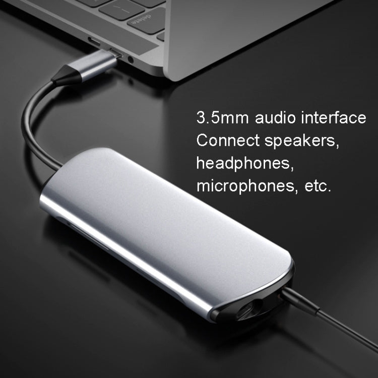 Type-C Extension Dock 8 In 1 Laptop Converter USB HUB Hub, USB HUB