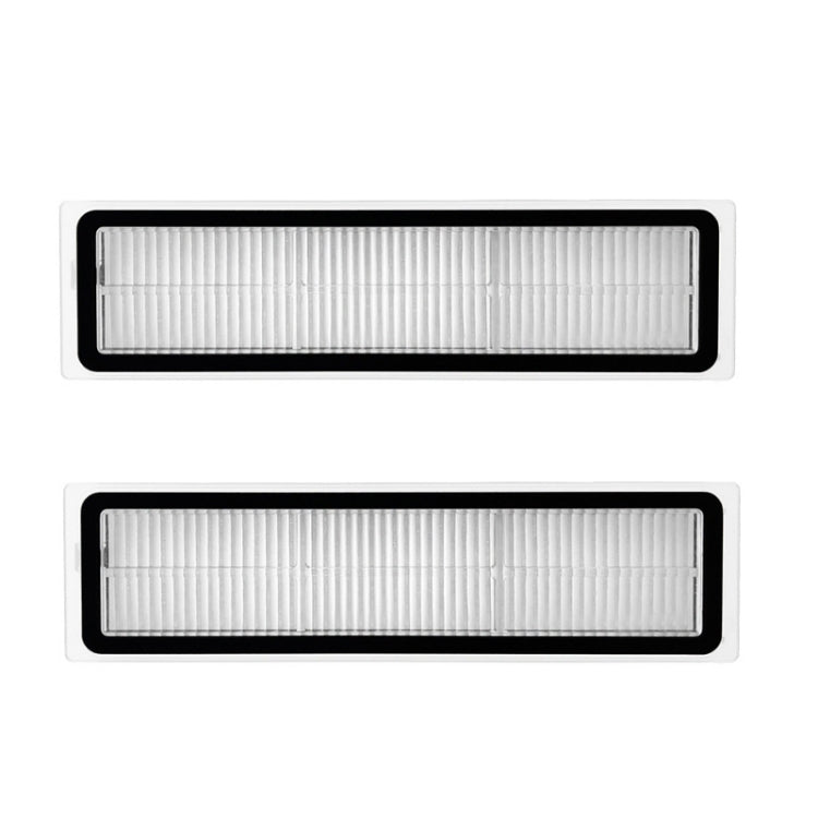 2 PCS Filter Replacement Accessories for Xiaomi Mijia Dreame 1C/2C, 2 Pairs Side Brush, 2 PCS Filter, 1 Pair Black Side Brush, 1 PC Universal Wheel