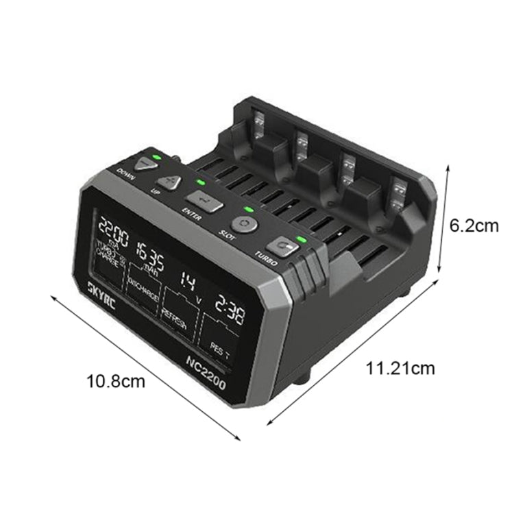 SKYRC NC2200 Multifunction Battery Charger Analyzer, EU Plug, US Plug