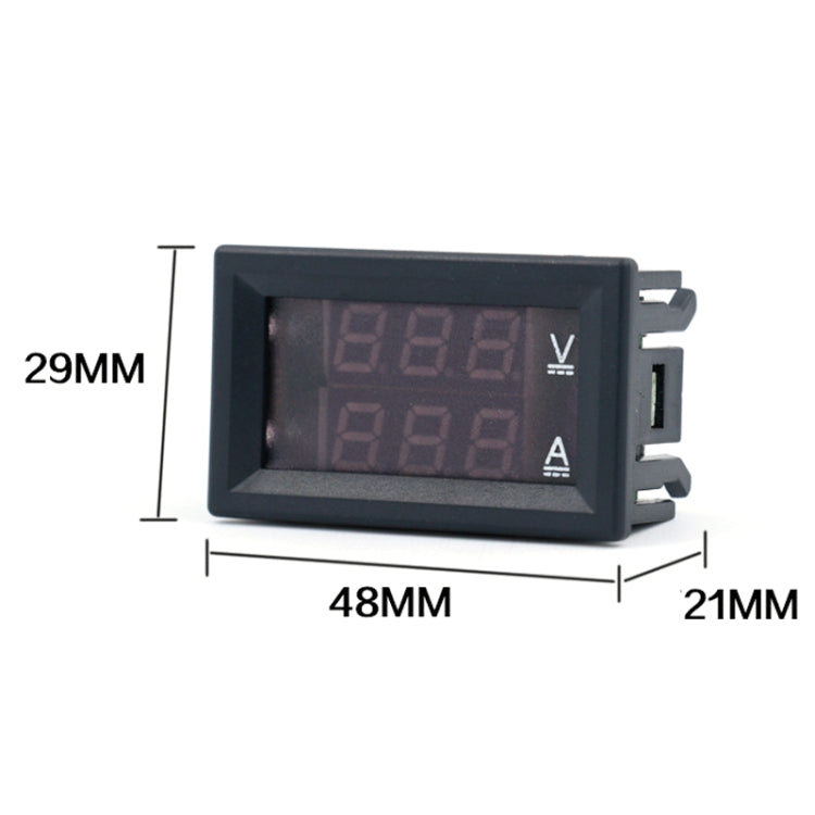 Dual-Display Voltage Current Meter Digital DC Voltage Meter, 10A (Red), 10A (Red Blue), 50A (Red), 50A (Red Blue)