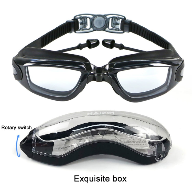 HAIZID HD Anti-fog Waterproof Myopia Swimming Goggles, Optical Black, Optical Blue, Optical Pink, Optical Gray, Plating Black, Plating Gray, Plating Blue, Plating Pink, Myopia 150 Degrees, Myopia 200 Degrees, Myopia 250 Degrees, Myopia 300 Degrees...