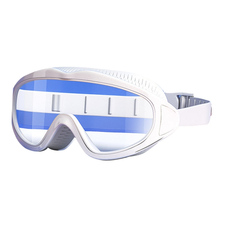 Anti-fog Children Swimming Goggles Comfortable Large Frame Diving Glasses, Macaron, Flush Tide Blue, Pumpkin Orange, Milk White, Ice Lake Blue, Pink Blue