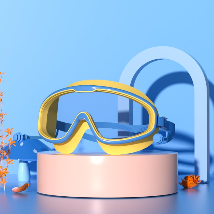 Large Frame Waterproof and Anti-fog HD Transparent Children Swimming Goggles, HD Transparent Swimming Goggles(White), HD Transparent Swimming Goggles(Pink), HD Transparent Swimming Goggles(Blue Yellow), HD Transparent Swimming Goggles(Blue White)...