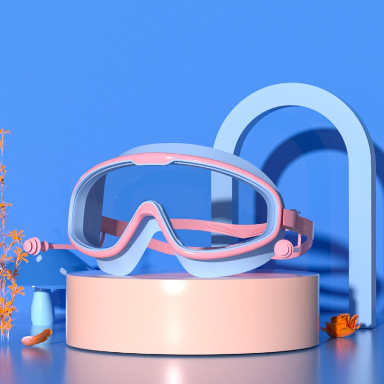 Large Frame Waterproof and Anti-fog HD Transparent Children Swimming Goggles, HD Transparent Swimming Goggles(White), HD Transparent Swimming Goggles(Pink), HD Transparent Swimming Goggles(Blue Yellow), HD Transparent Swimming Goggles(Blue White)...