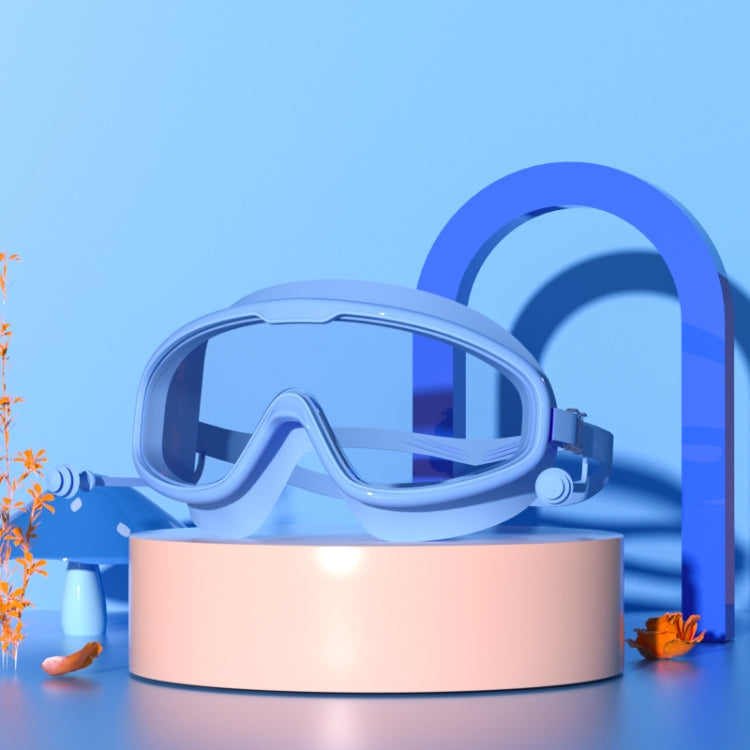 Large Frame Waterproof and Anti-fog HD Transparent Children Swimming Goggles, HD Transparent Swimming Goggles(White), HD Transparent Swimming Goggles(Pink), HD Transparent Swimming Goggles(Blue Yellow), HD Transparent Swimming Goggles(Blue White)...
