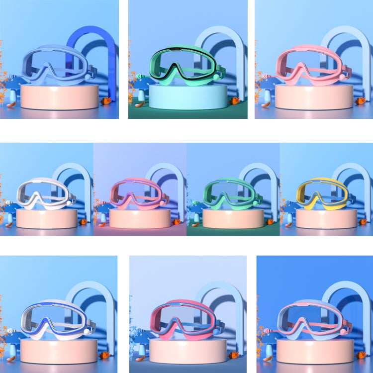 Large Frame Waterproof and Anti-fog HD Transparent Children Swimming Goggles, HD Transparent Swimming Goggles(White), HD Transparent Swimming Goggles(Pink), HD Transparent Swimming Goggles(Blue Yellow), HD Transparent Swimming Goggles(Blue White)...