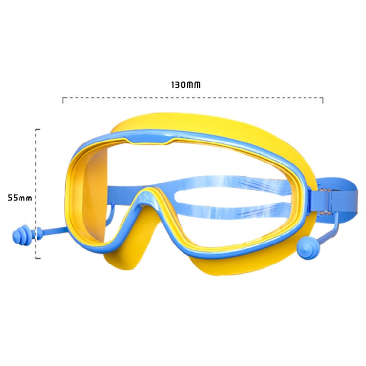 Large Frame Waterproof and Anti-fog HD Transparent Children Swimming Goggles, HD Transparent Swimming Goggles(White), HD Transparent Swimming Goggles(Pink), HD Transparent Swimming Goggles(Blue Yellow), HD Transparent Swimming Goggles(Blue White)...